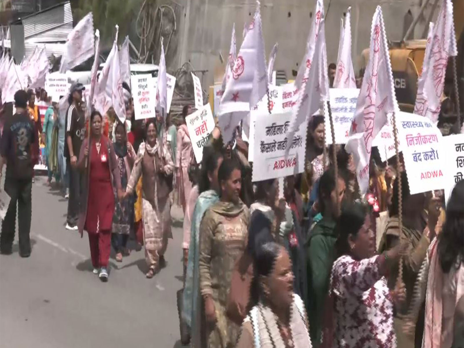 A visual of the protest in Shimla (Photo/ANI)