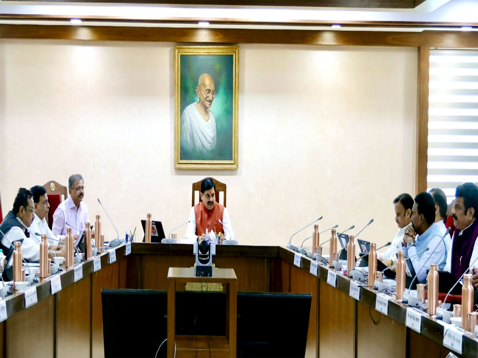 MP CM Mohan Yadav chaired the cabinet meeting (Photo/DPR)