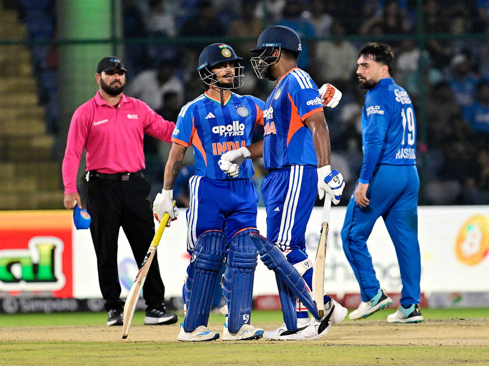 India's Sanju Samson (right) and Ishan Kishan (left) (Photo: ANI)