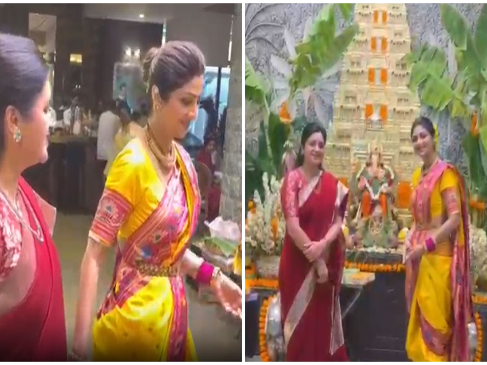 Shilpa Shetty with Navneet Rana (Photos/ANI)
