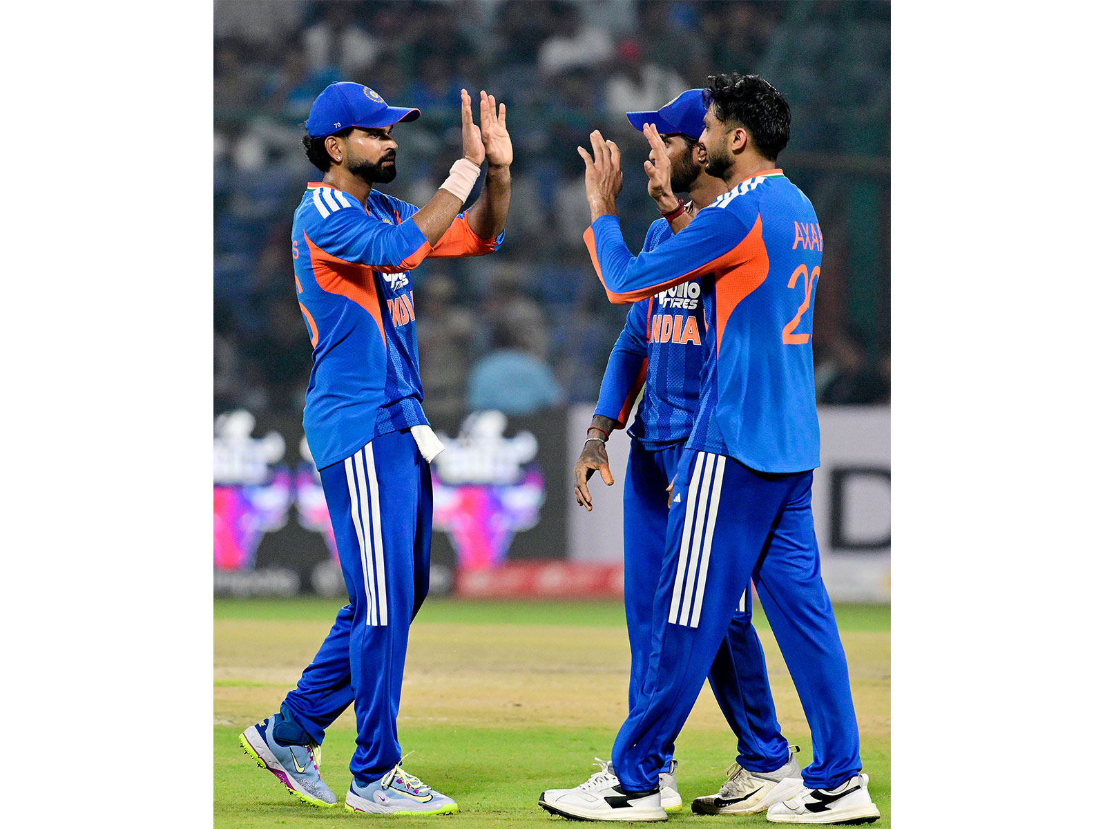 Indian captain Shreyas Iyer (left) and Axar Patel (right) (Photo: ANI)