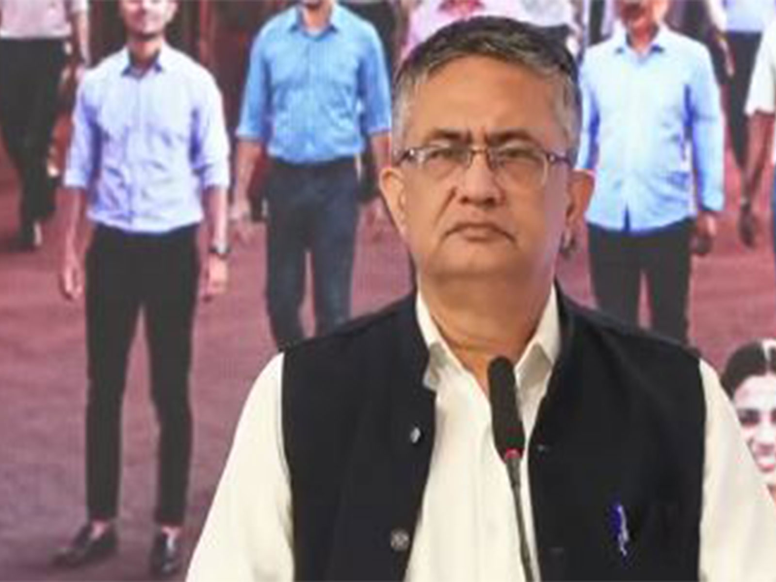 National Stock Exchange of India (NSE) Managing Director and CEO Ashish Kumar Chauhan  (Photo/ANI)