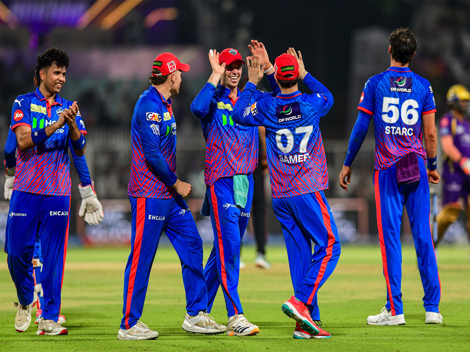 Delhi Capitals team. (Photo: ANI)