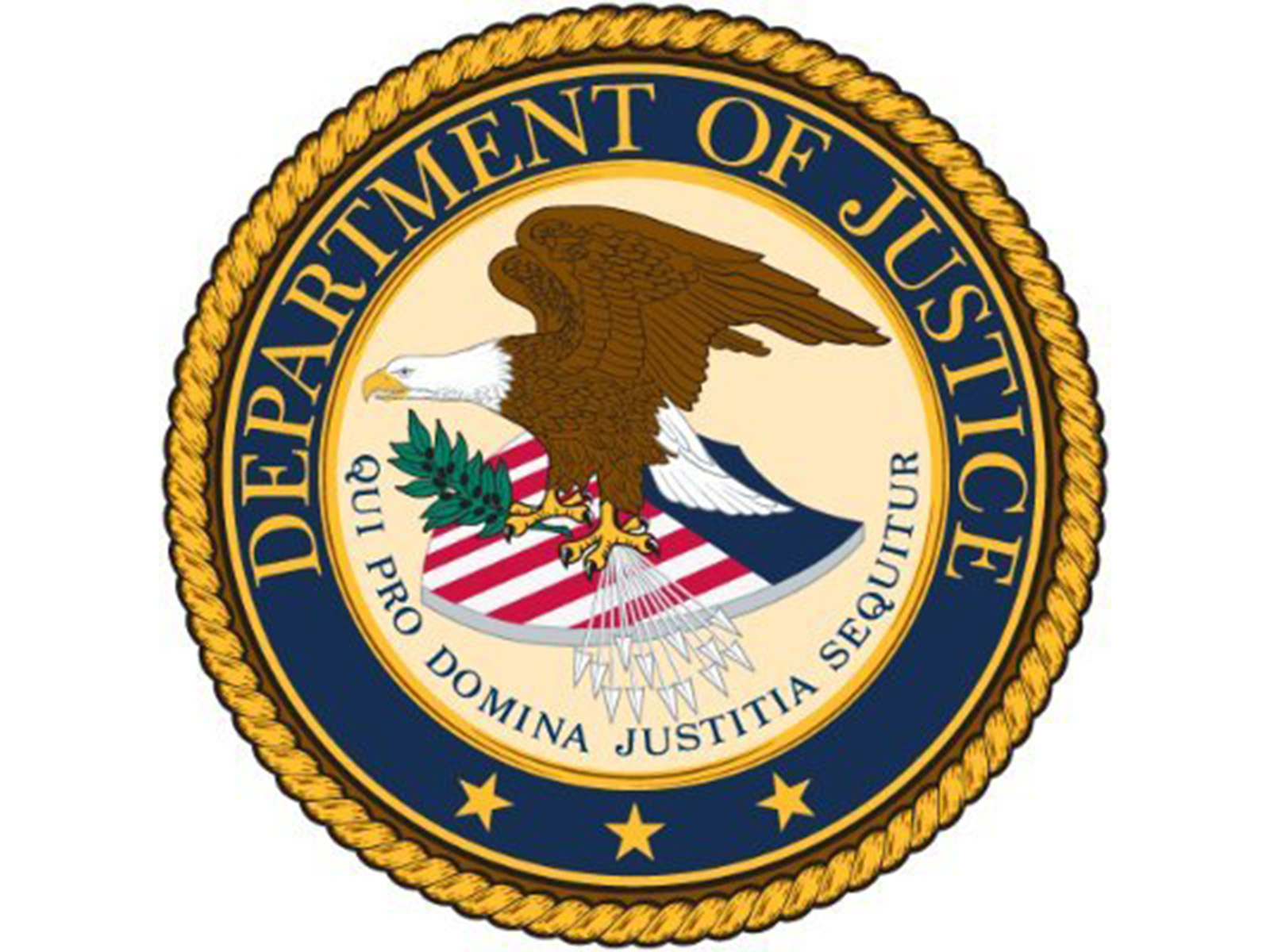 Logo of US DOJ(Photo/@TheJusticeDept)