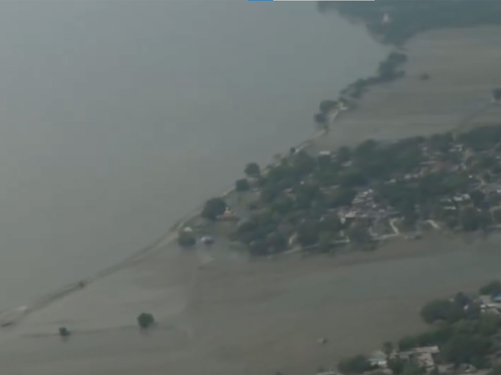 Aerial view of the flood affected areas (Photo/ANI)