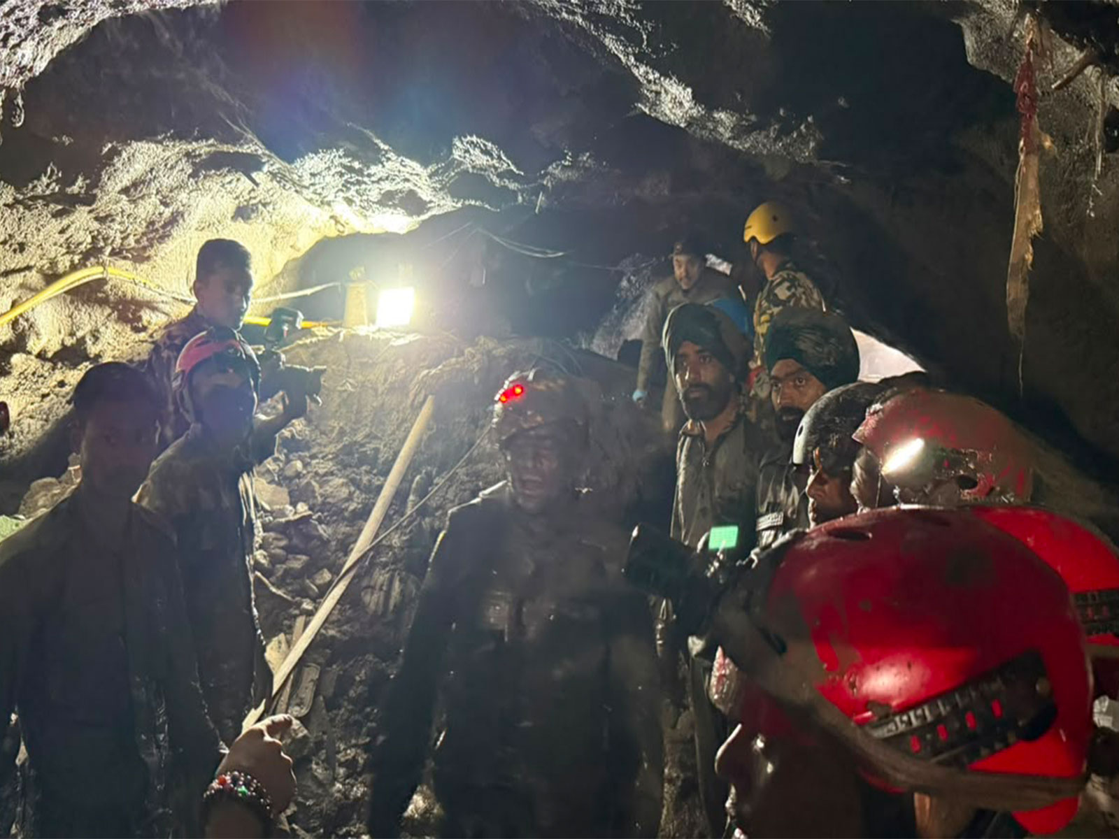 Rescue works in Chilime Tunnel, Nepal (Photo/X@navsri6619)