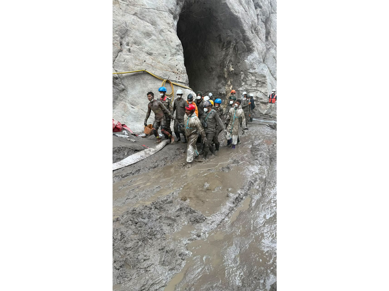 Rescue works at Chilime Tunnel, Nepal (Photo/X@navsri6619)
