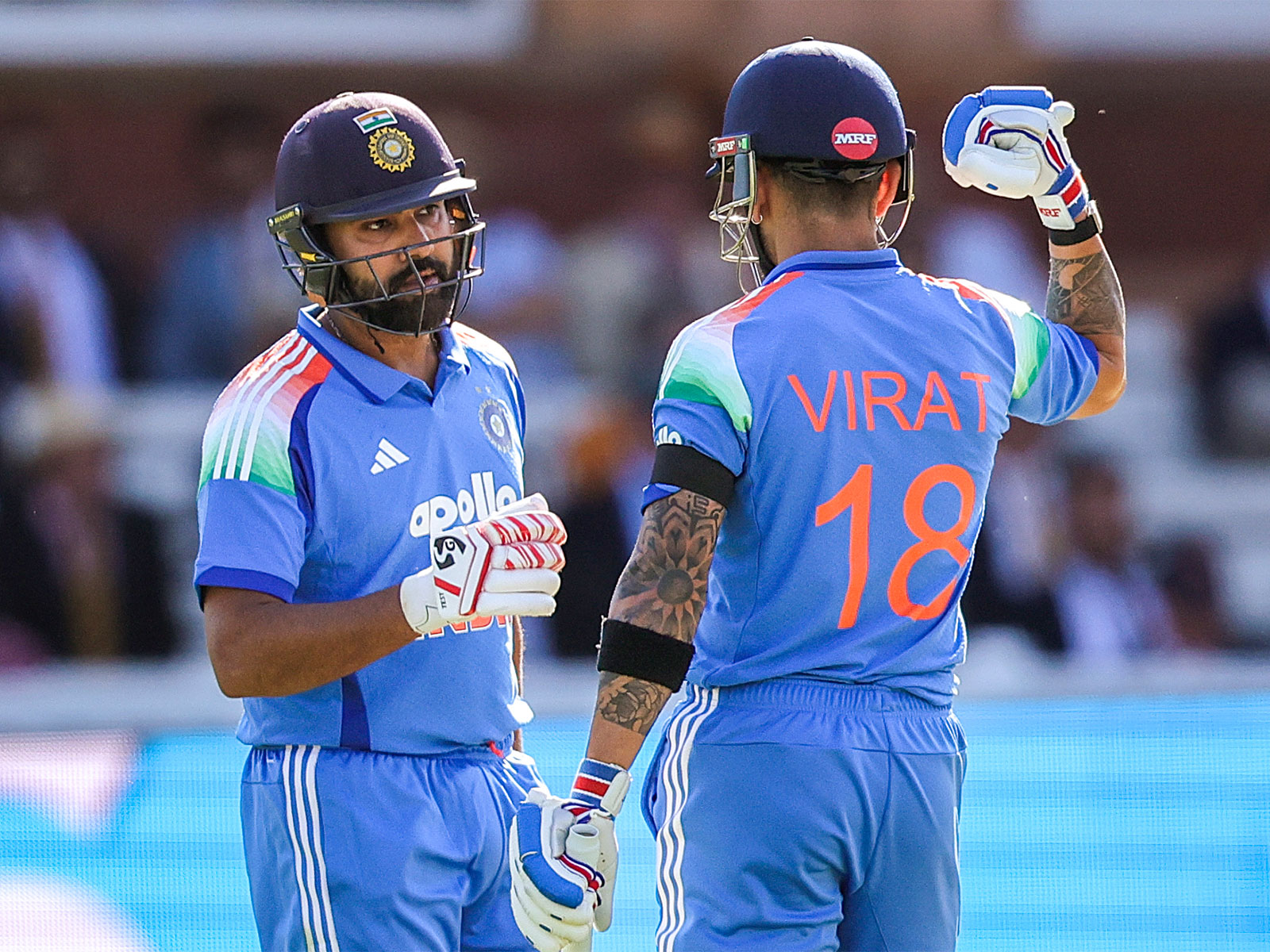 Indian cricketers Rohit Sharma (left) and Virat Kohli (right) (Photo: ANI)