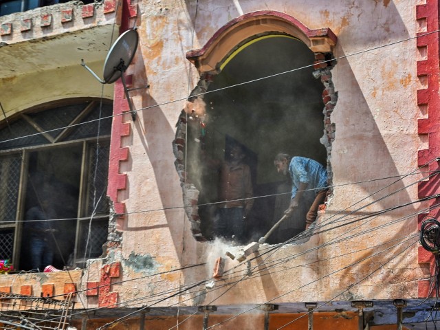 MCD action against illegal construction (File Photo/ANI)