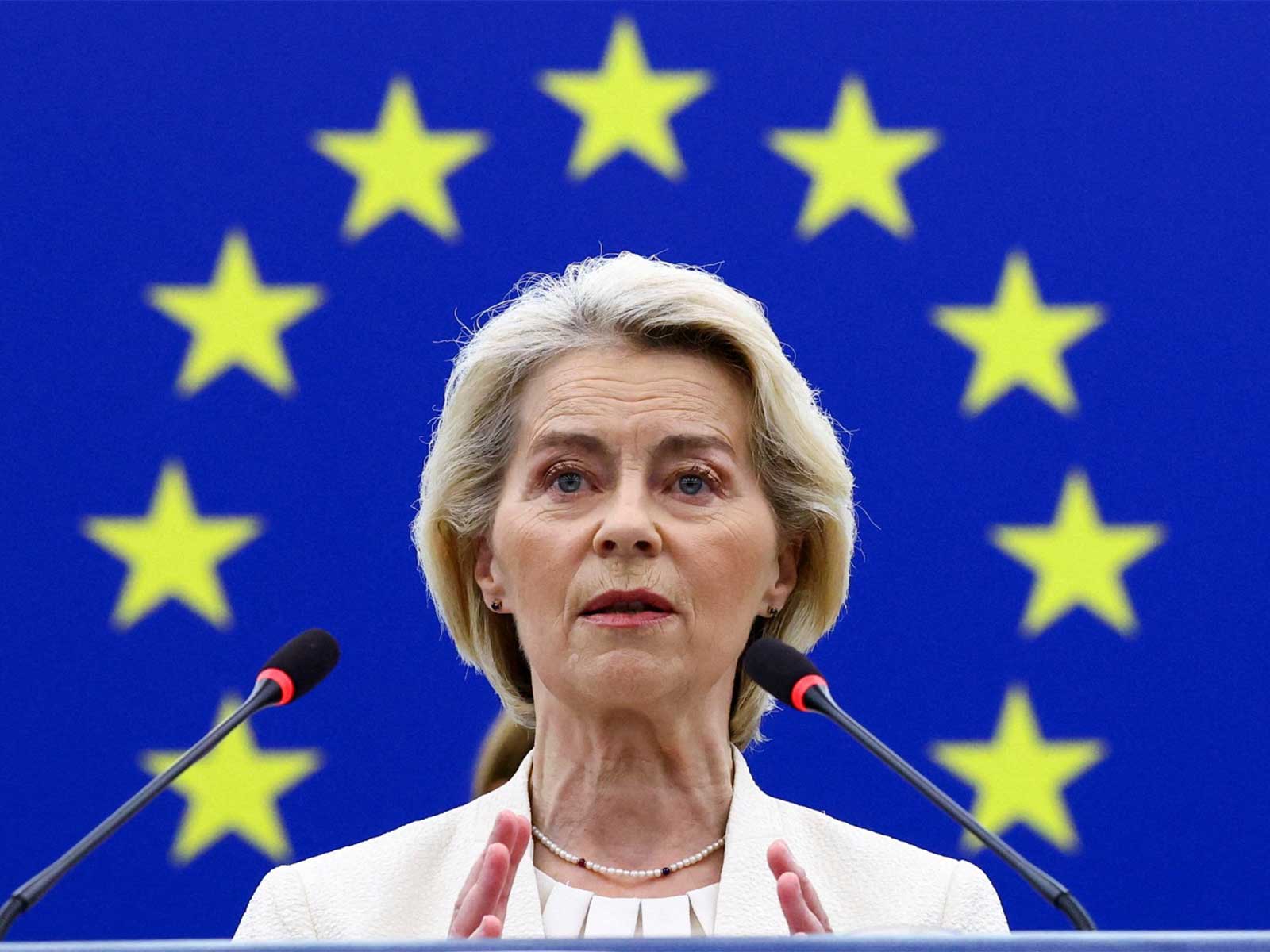 European Commission President Ursula von der Leyen delivers the State of the European Union address (SOTEU) to the European Parliament, in Strasbourg, France (Photo/Reuters)