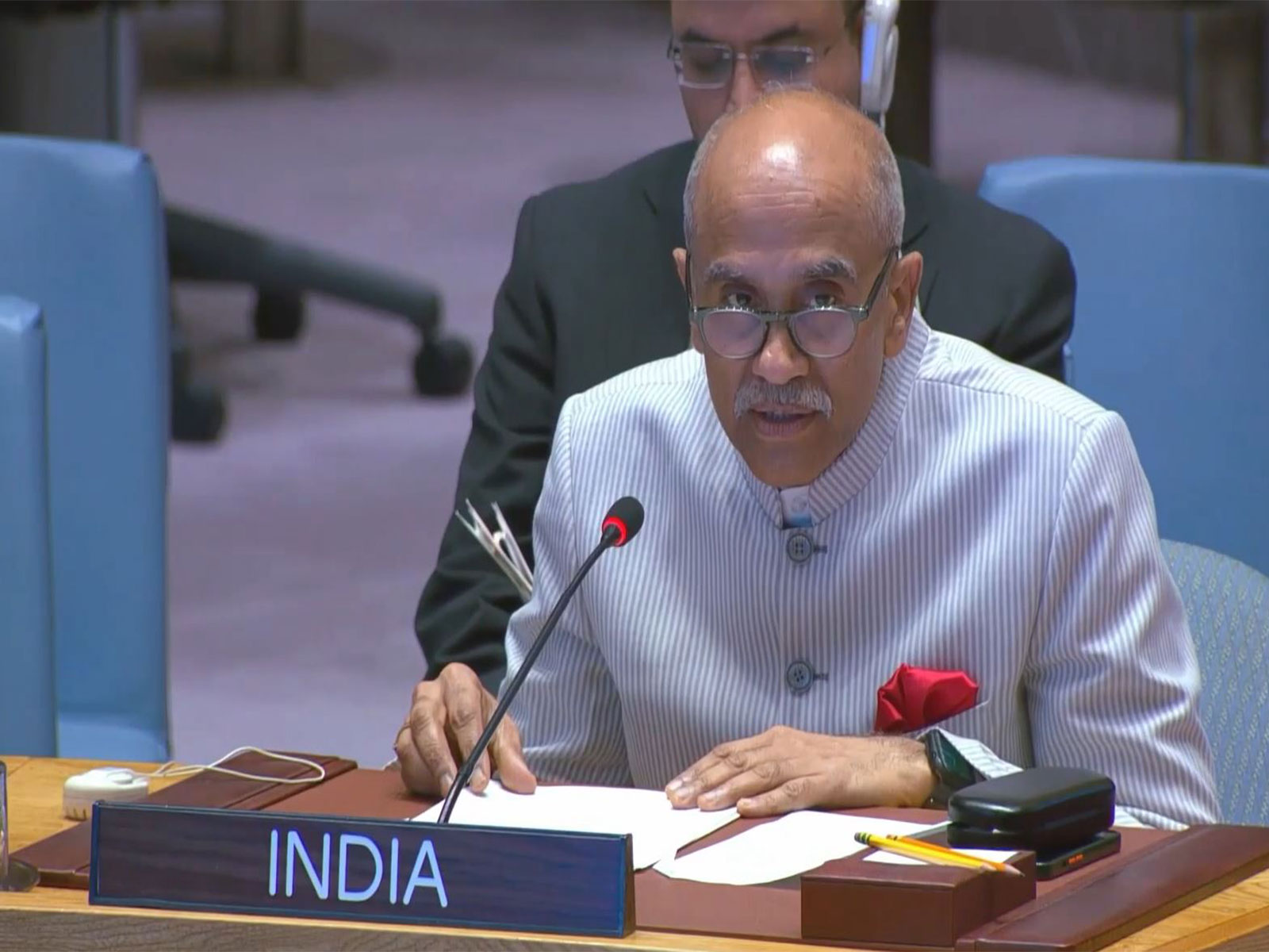 India's Permanent Representative to the UN, Ambassador Parvathaneni Harish. (Photo: X/@IndiaUNNewYork)