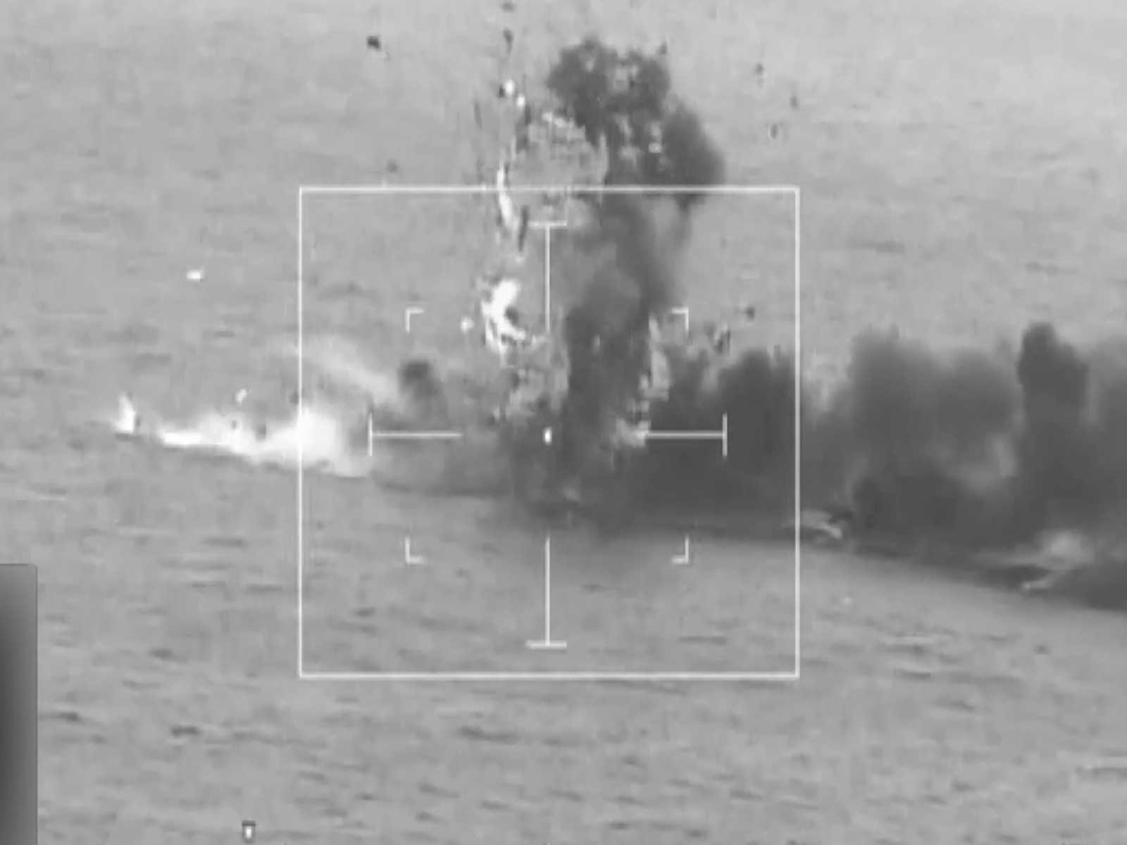 US sinks claimed Cartel's floating refuelling station (Photo/X/@Southcom)