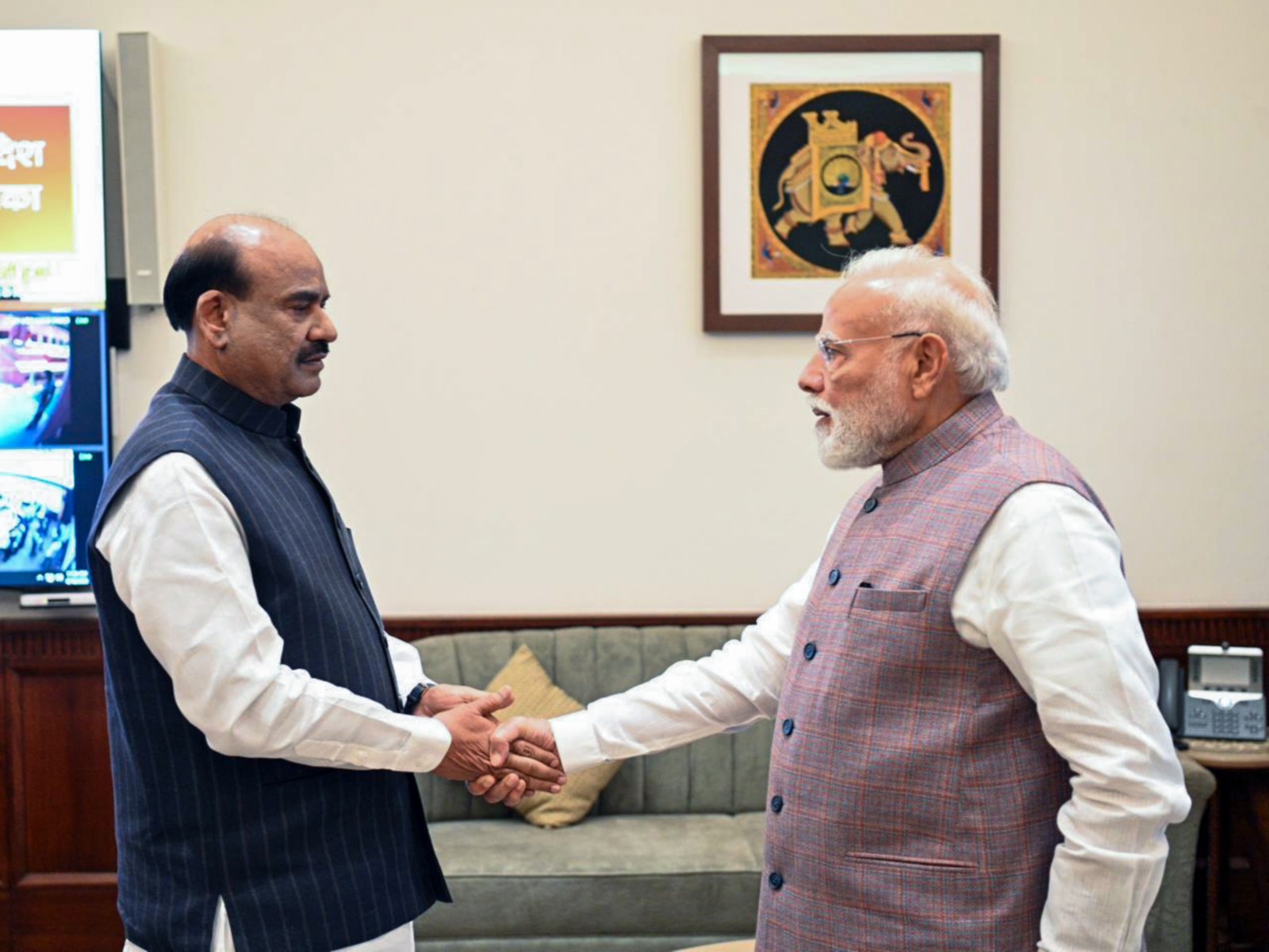 Lok Sabha Speaker Om Birla and PM Narendra Modi (File Photo/ANI)