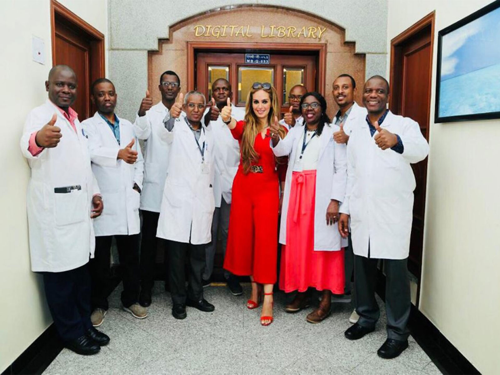 Dr. Rasha Kelej with the Merck Foundation Alumni