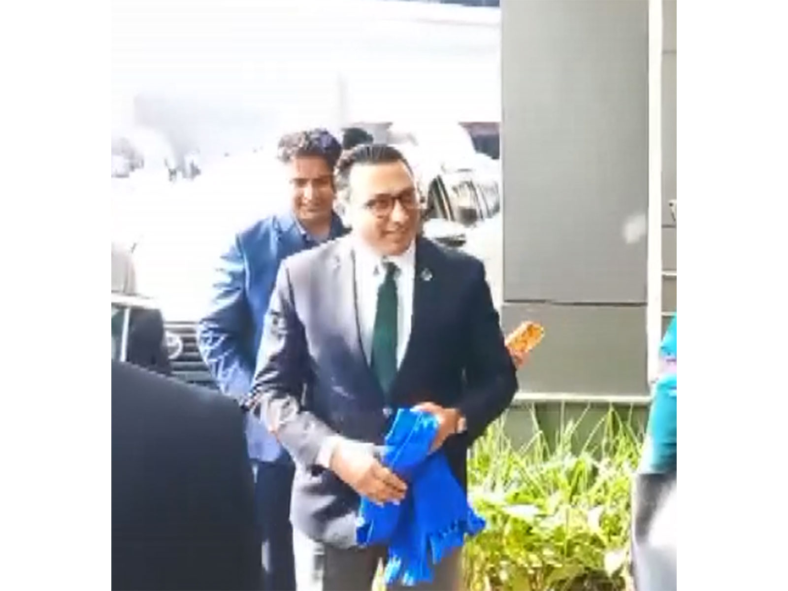 Nepal Finance Minister Swarnim Wagle arrives in Delhi (Photo/ANI)