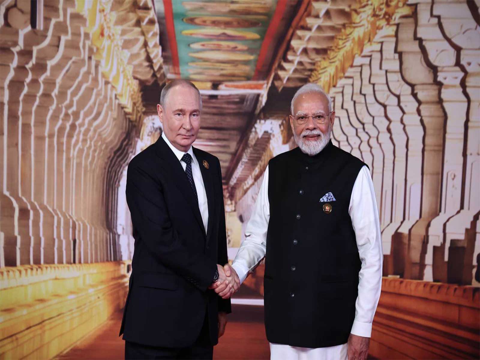 Prime Minister Narendra Modi with Russian President Vladimir Putin (Photo/@RusEmbIndia)