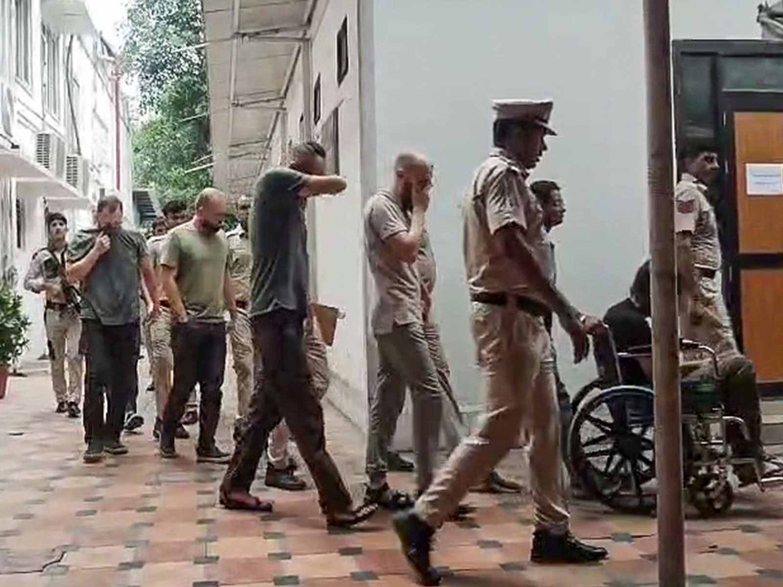 Alleged accused in case at the court complex (Photo/ANI)