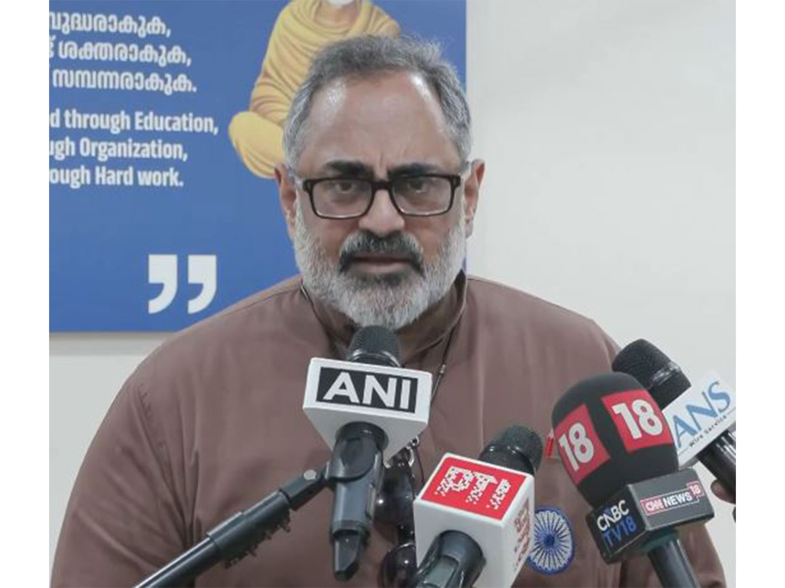 Keralam BJP President Rajeev Chandrasekhar (Photo/ANI)