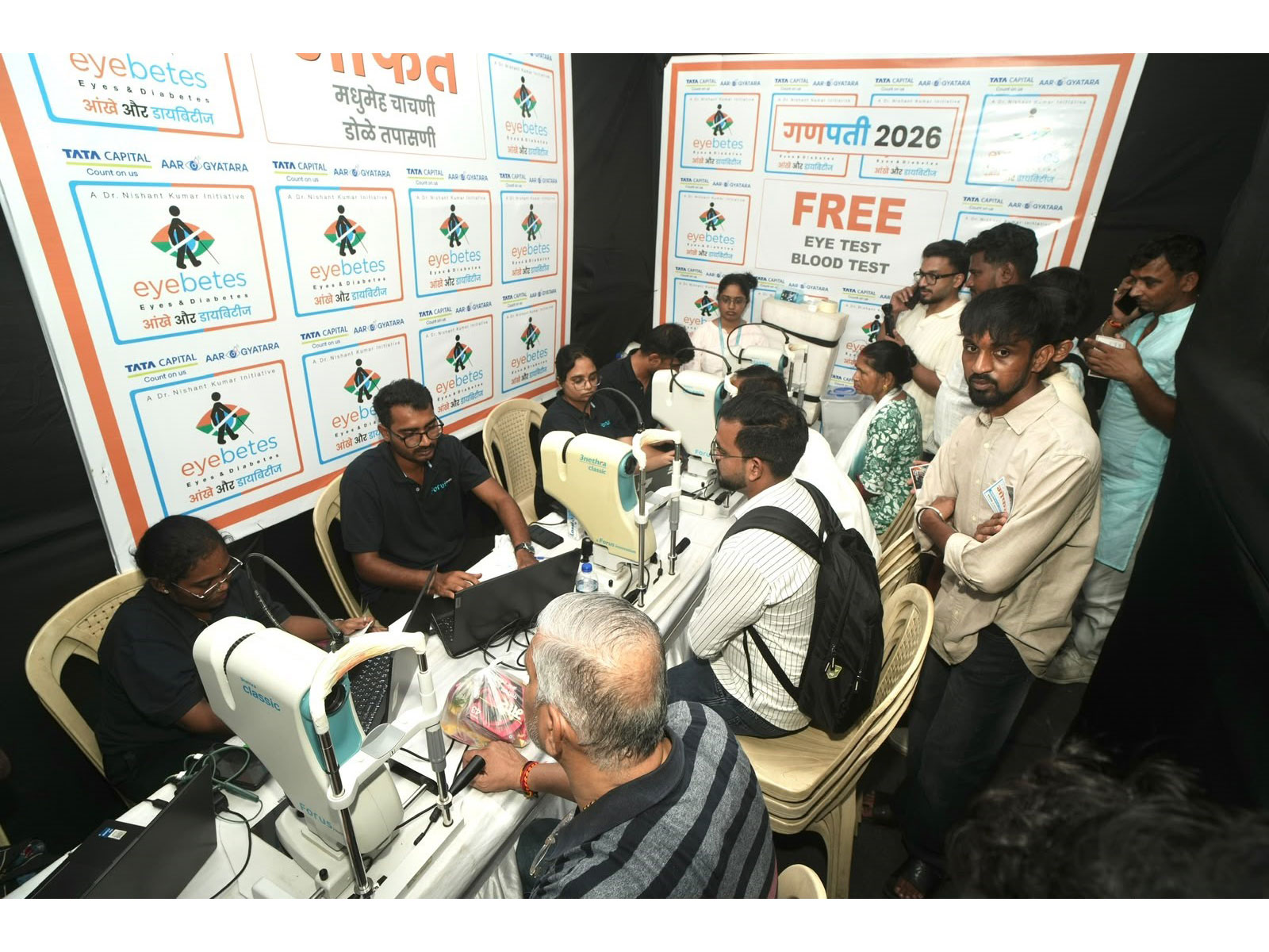 Pilot initiative to explore AI-enabled retinal screening for diabetes risk, offering free diabetes and eye assessments to 15,000+ devotees.