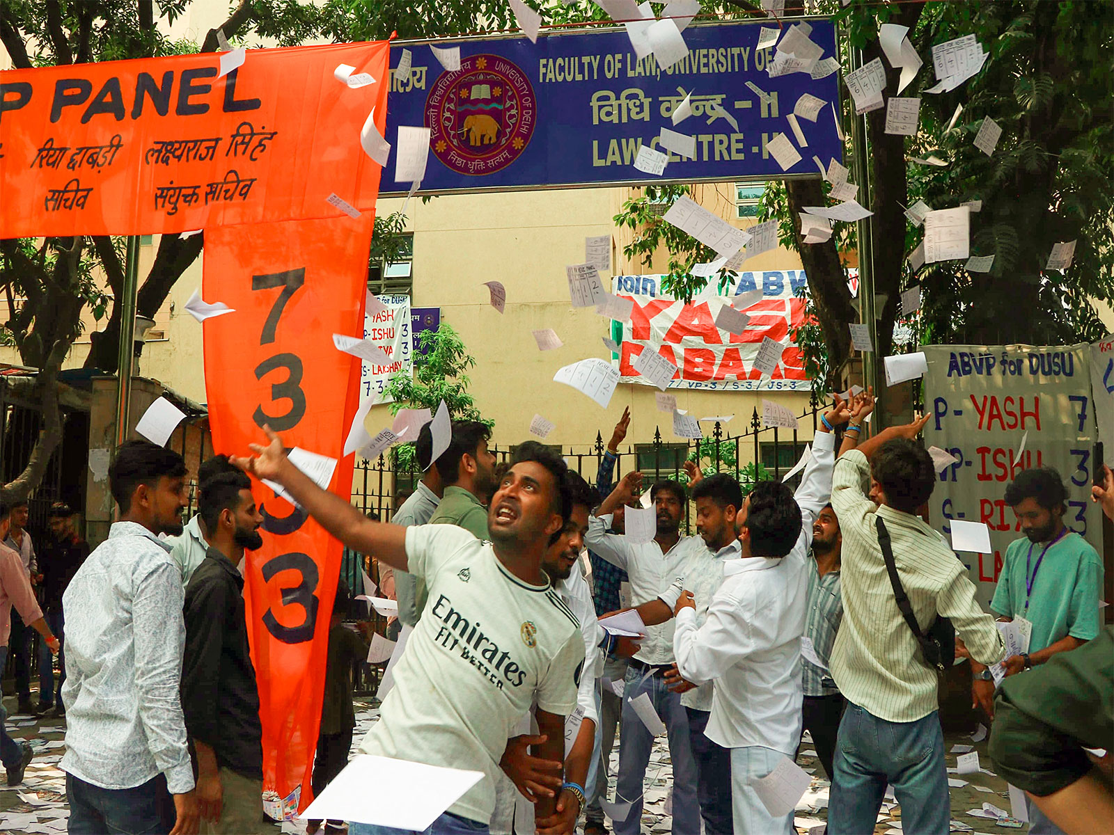 Visual from campaign for DUSU elections (Photo/ANI)