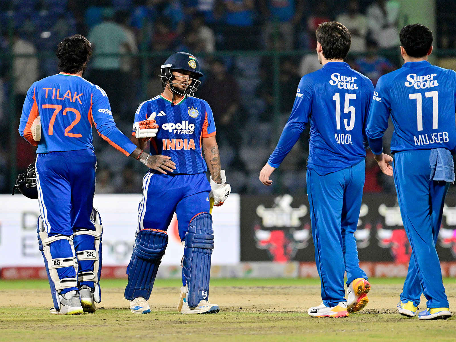 India and Afghanistan players in action (Photo: ANI)
