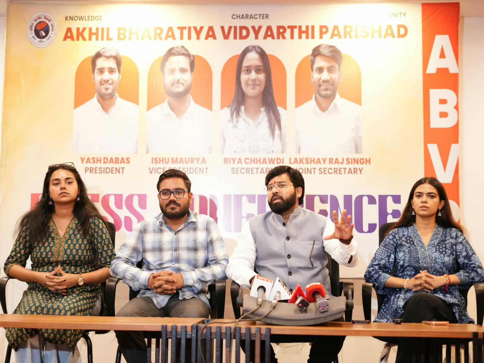 ABVP panel for DUSU elections (Photo/ANI)