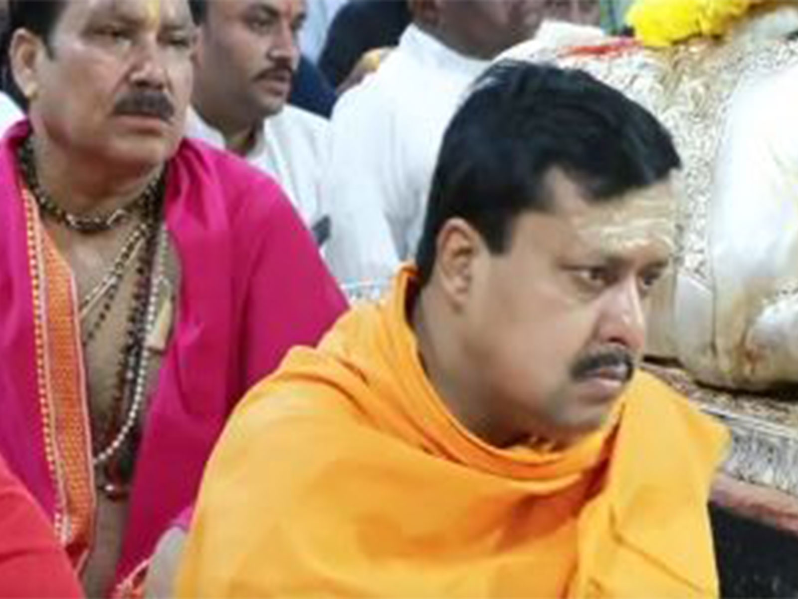 Nitin Nabin at Mahakaleshwar temple, Ujjain (Photo/ANI)