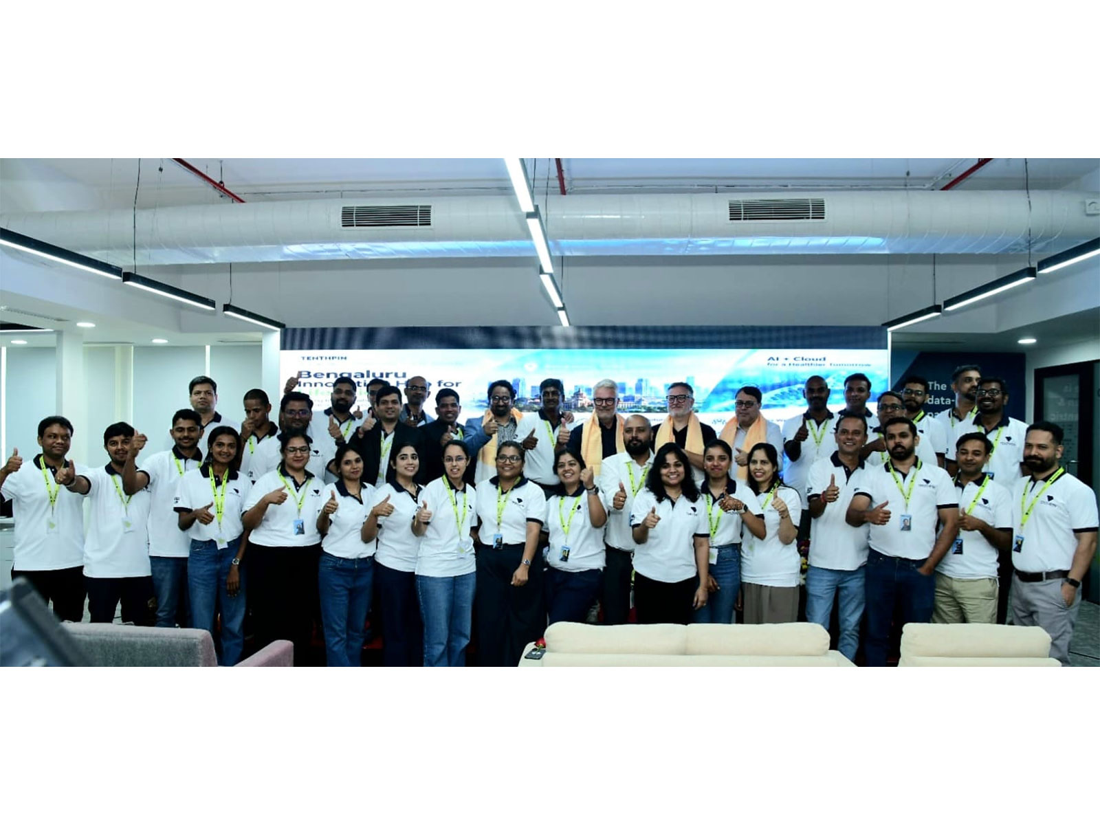 Team members of the Lifesciences Innovation hub in Bengaluru