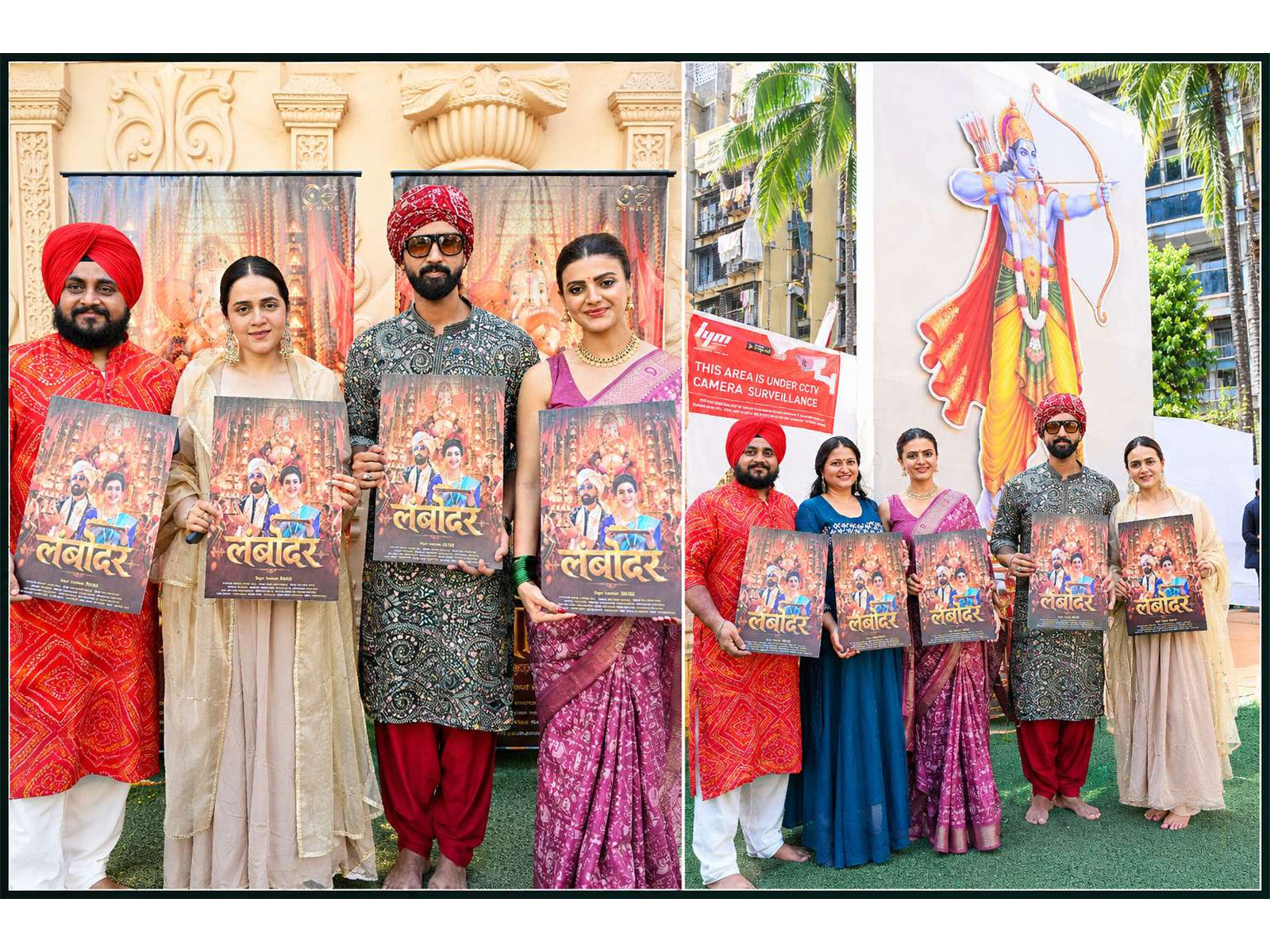 Actress Meera Raaj and Singer-Composer Shashi Add Star Power to the Grand Launch of Ganpati Song ‘Lambodar’ at Andhericha Raja