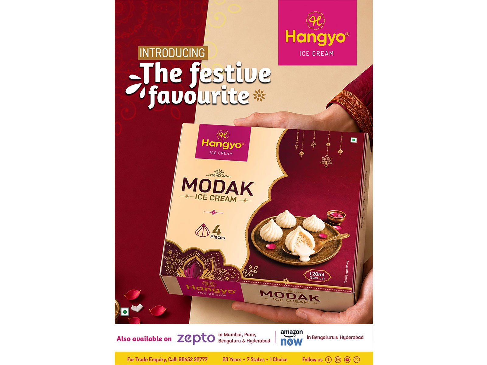 THIS FESTIVE SEASON, HANGYO GIVES THE TRADITIONAL MODAK A COOL NEW AVATAR