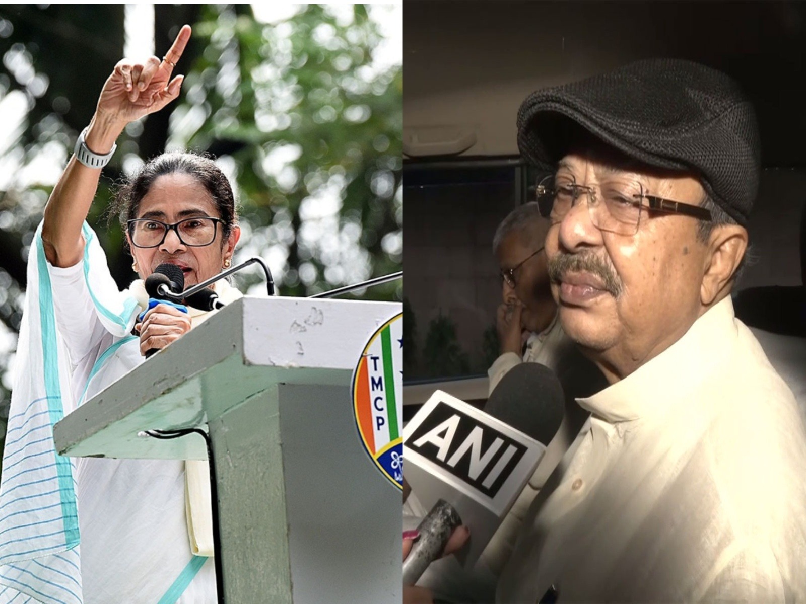 Mamata Banerjee and Arup Roy (Photo/ANI)