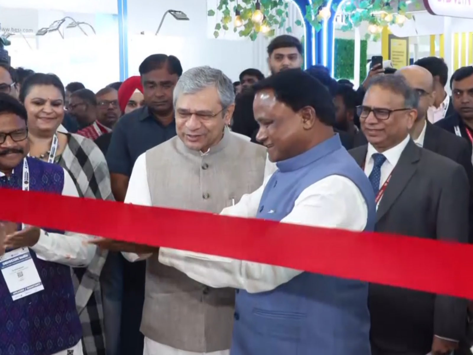 Inaugration of Odisha stall at SEMICON India 2026 by CM Majhi and Minister Ashwini Vaishnaw (Photo/ANI)