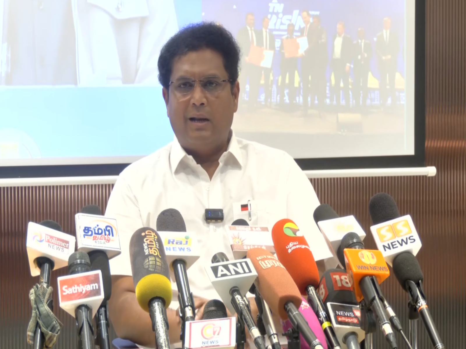 Former Tamil Nadu Industries Minister TRB Rajaa (Photo/ANI)