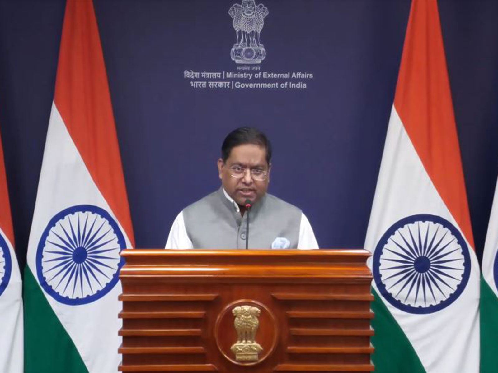Ministry of External Affairs Spokesperson Randhir Jaiswal (Photo/Youtube@MEAIndia)