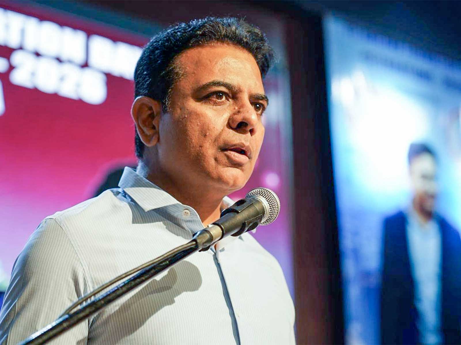Bharat Rashtra Samithi (BRS) working president KT Rama Rao (File Photo/ANI)