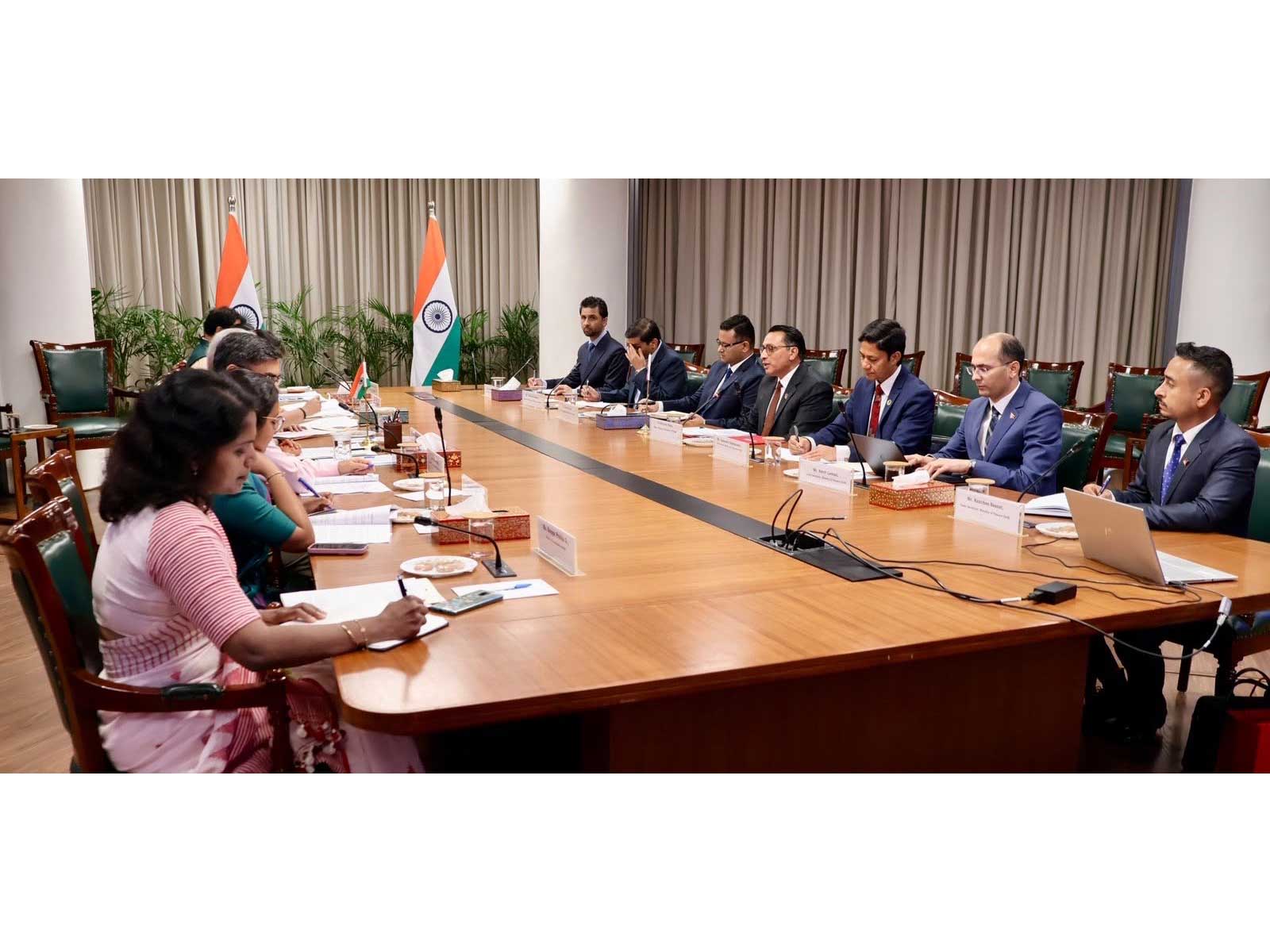 Nepal Finance Minister Swarnim Wagle during a meeting with Union Finance Minister Swarnim Wagle  (Photo/X/@FinMinIndia)