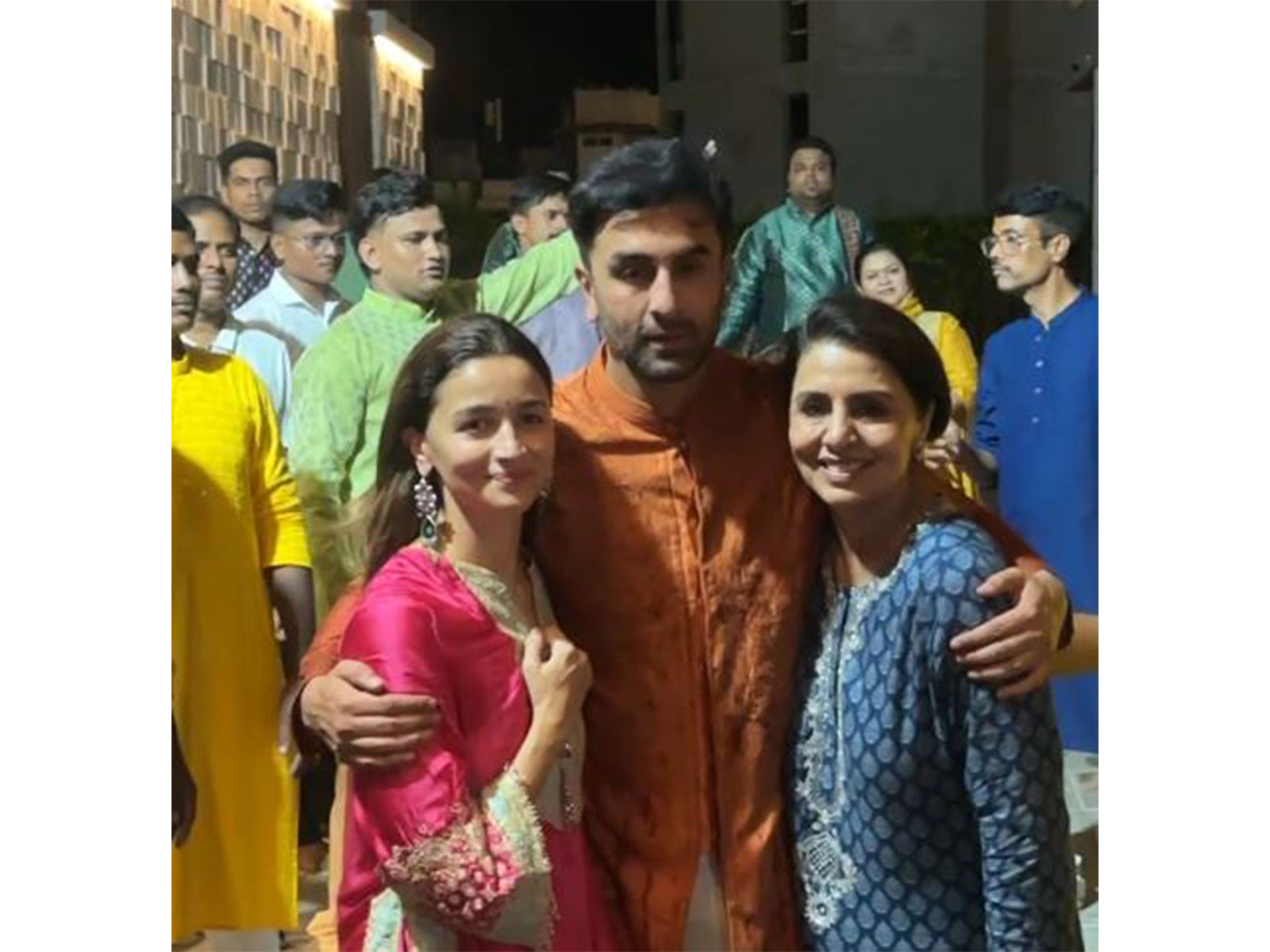 Alia, Ranbir, Neetu Kapoor (Image source: ANI)