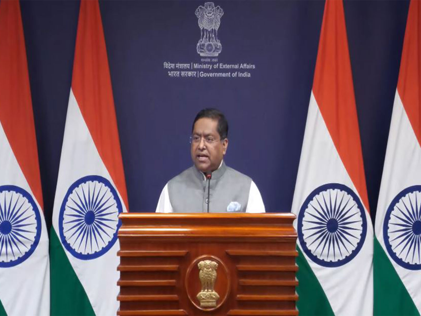 Ministry of External Affairs Spokesperson Randhir Jaiswal (Photo/Youtube@MEAIndia)