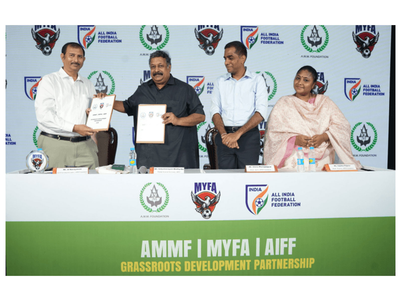 AIFF and AMM Foundation sign MoU to build structured grassroots football pathway (Photo: AIFF website)