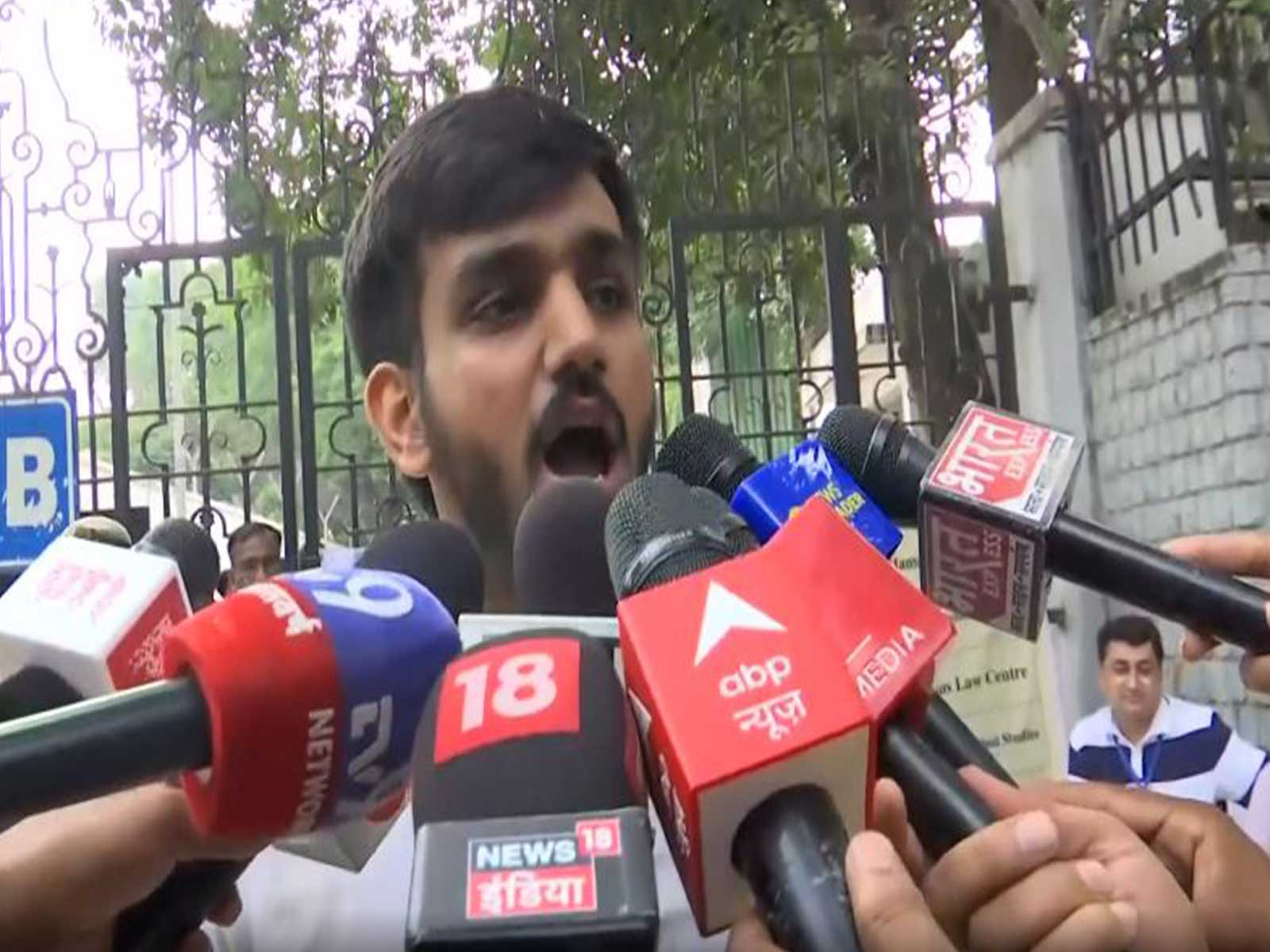 Akhil Bharatiya Vidyarthi Parishad (ABVP) President Aryanman (Photo/ANI)