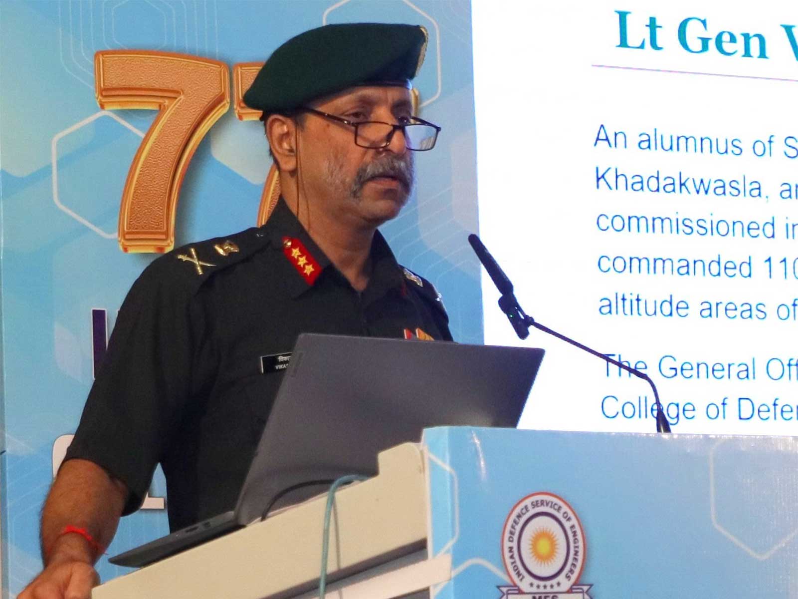 Engineer in Chief, MES Lt Gen Vikas Rohella (Photo/PIB)