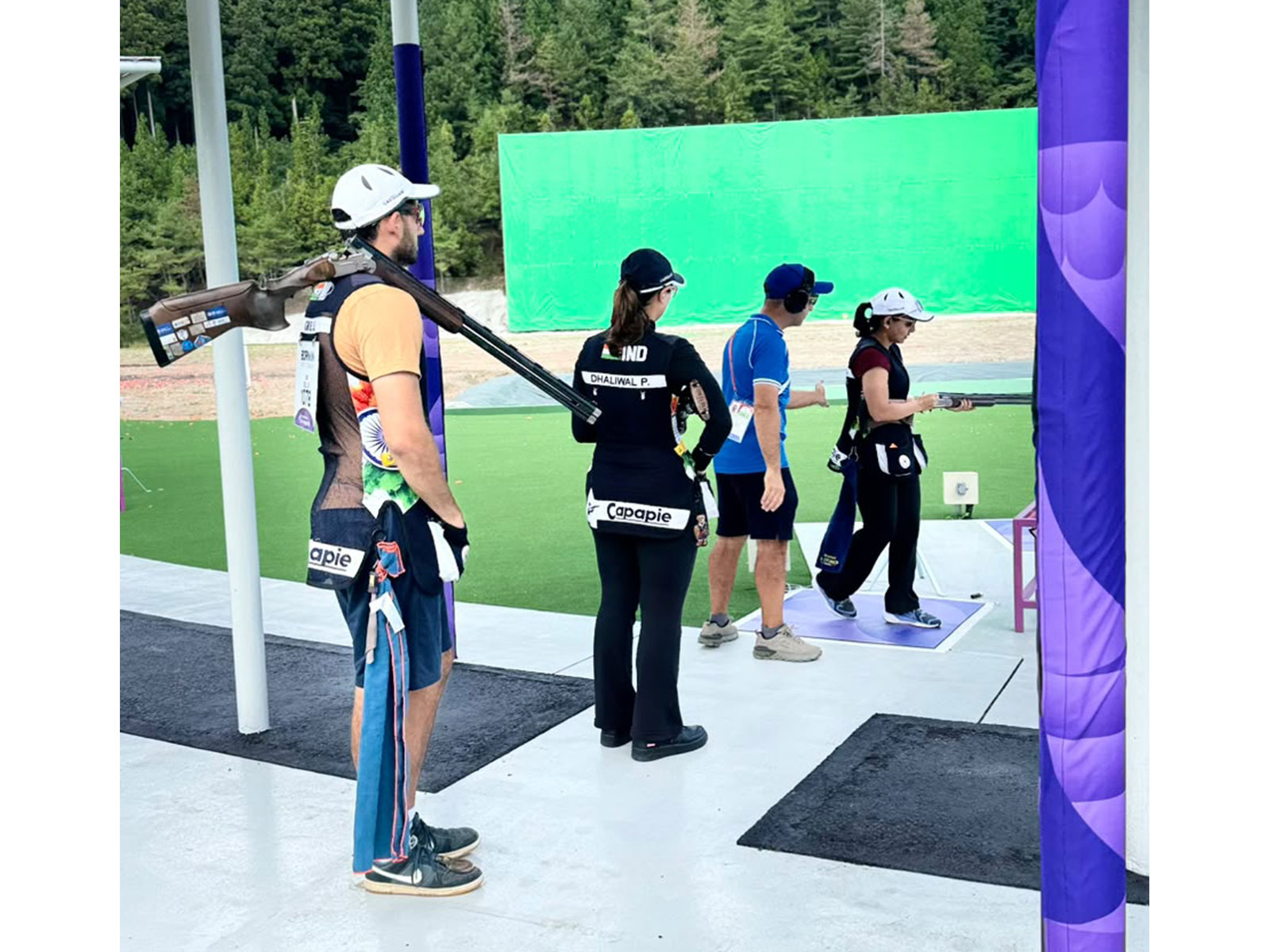 Indian shooters in action. (Photo: NRAI)