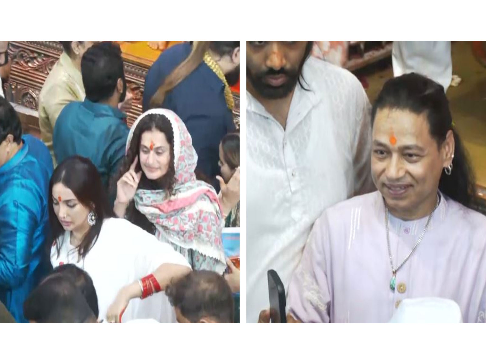 Taapsee Pannu, Kailash Kher, Kanika Dhillon (Image source: ANI)
