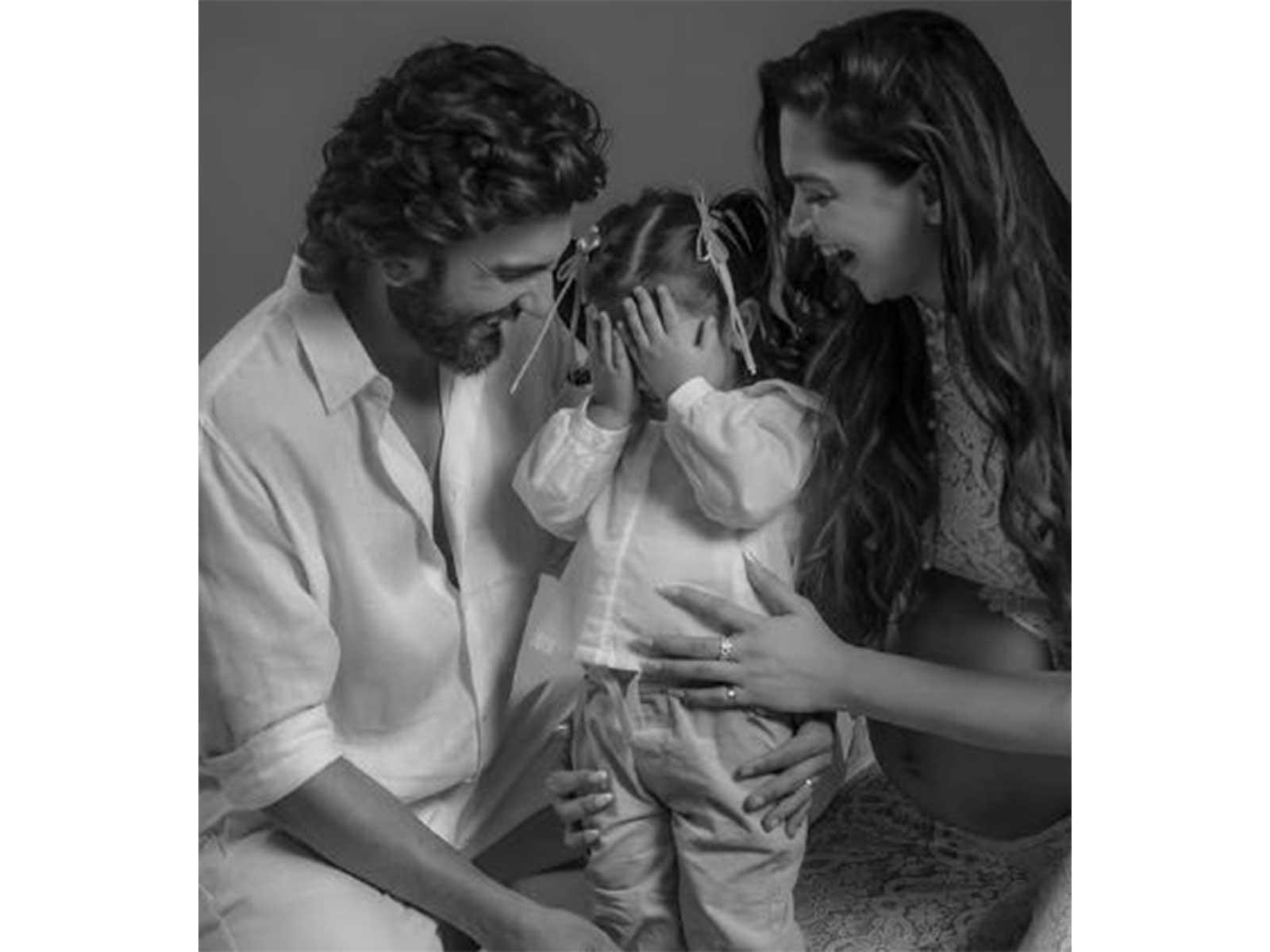 Deepika Padukone, Ranveer Singh with their daughter Dua (Image source: Deepika's Instagram)