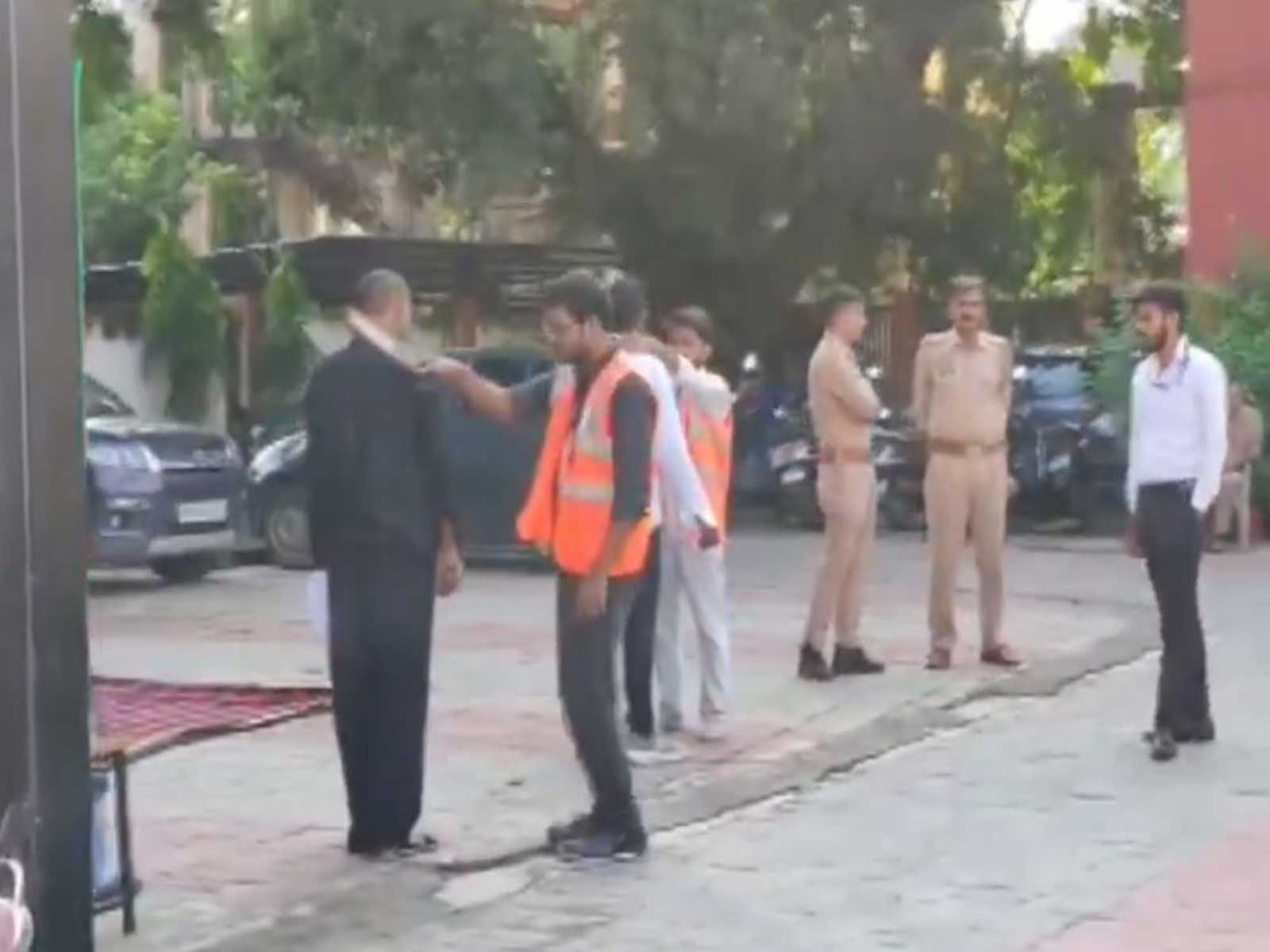 Police personnel deployed at exam centers to maintain strict security arrangements (Photo/ANI)