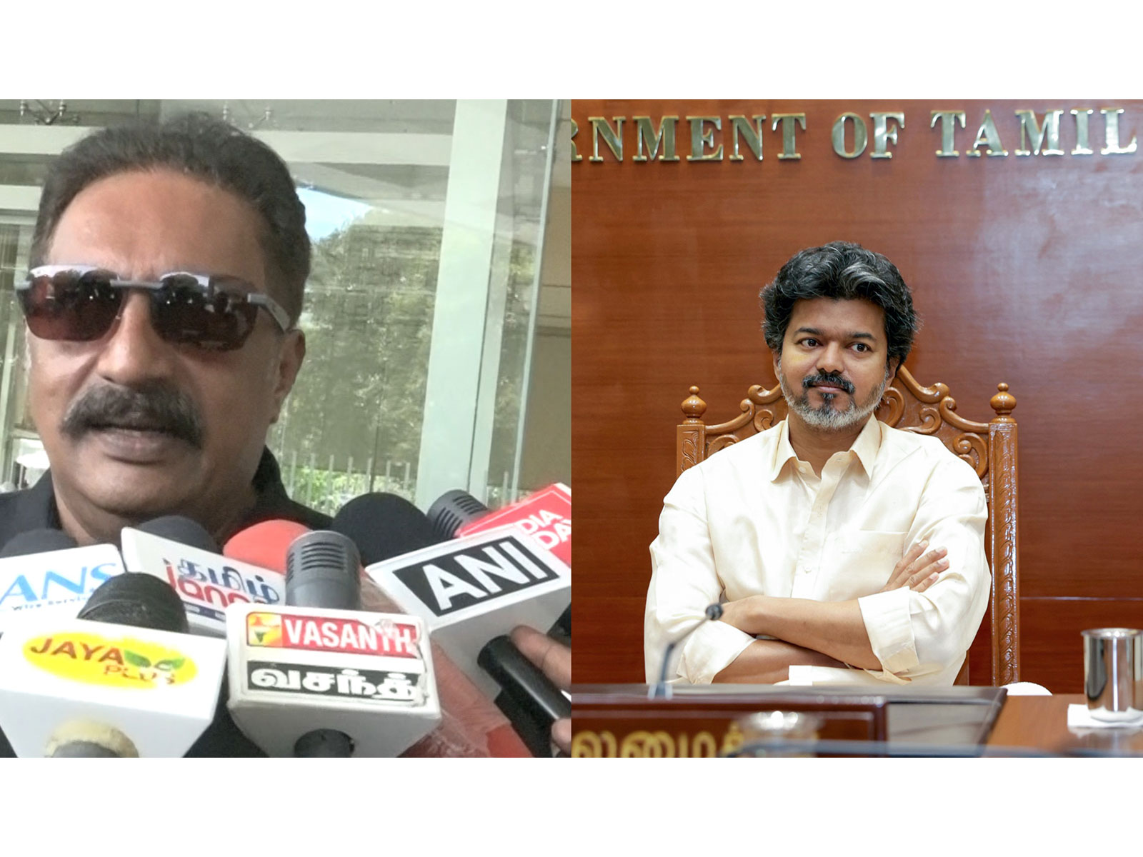 Prakash Raj, Tamil Nadu Chief Minister C Joseph Vijay (Photo/ANI)
