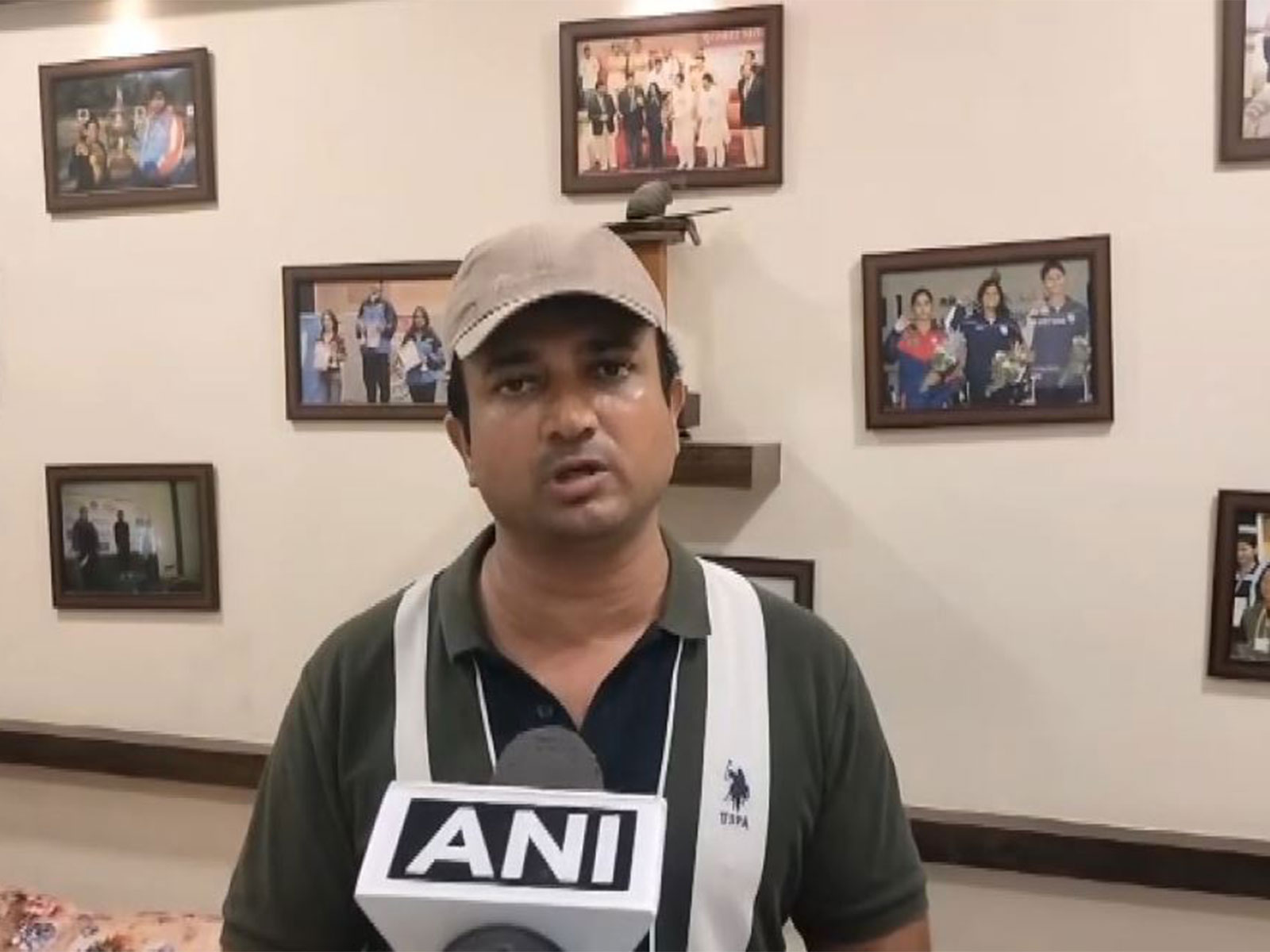 Sonam's coach Rohit Prakash Hawaldar. (Photo: ANI)