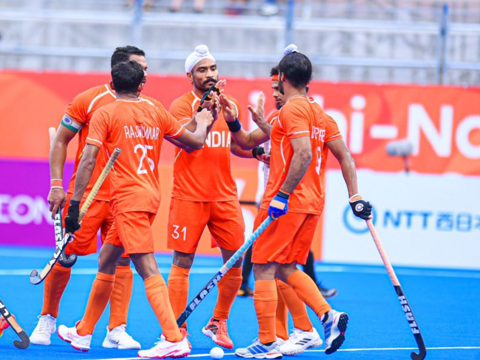 India men's hockey team celebrating (Photo: X/@TheHockeyIndia)