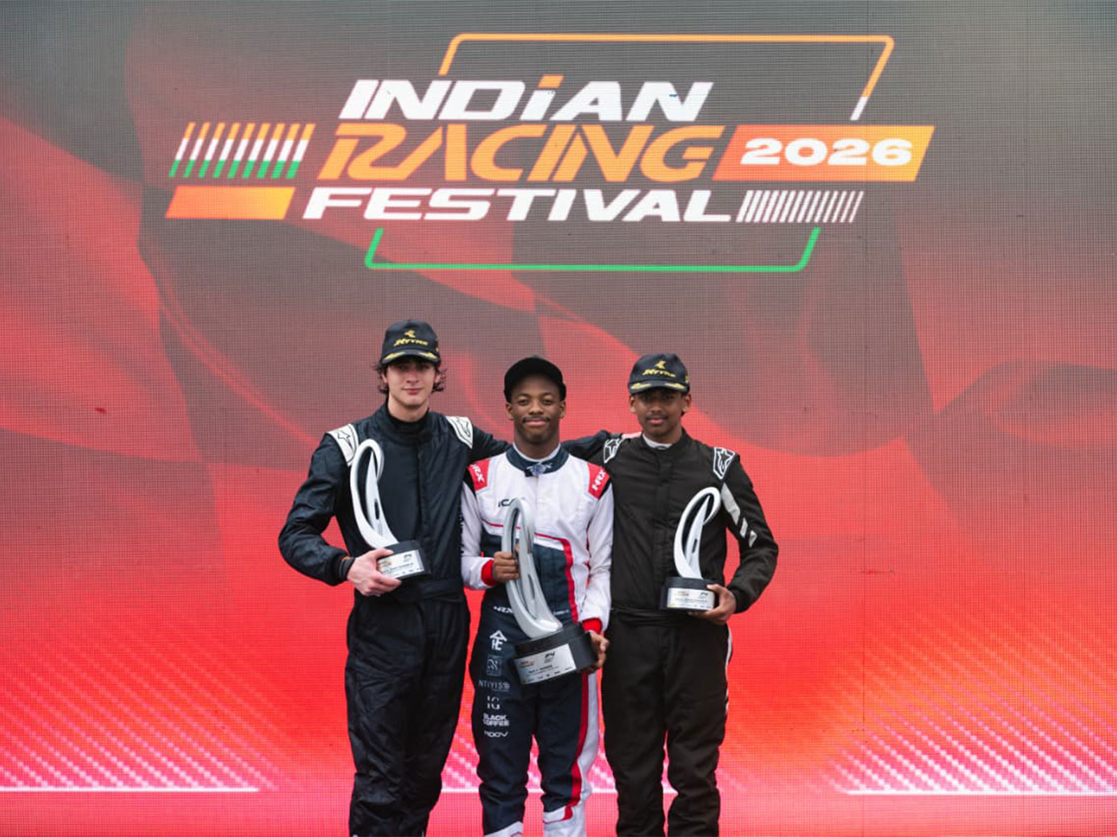 Podium winners from race three. (Photo: IRF)