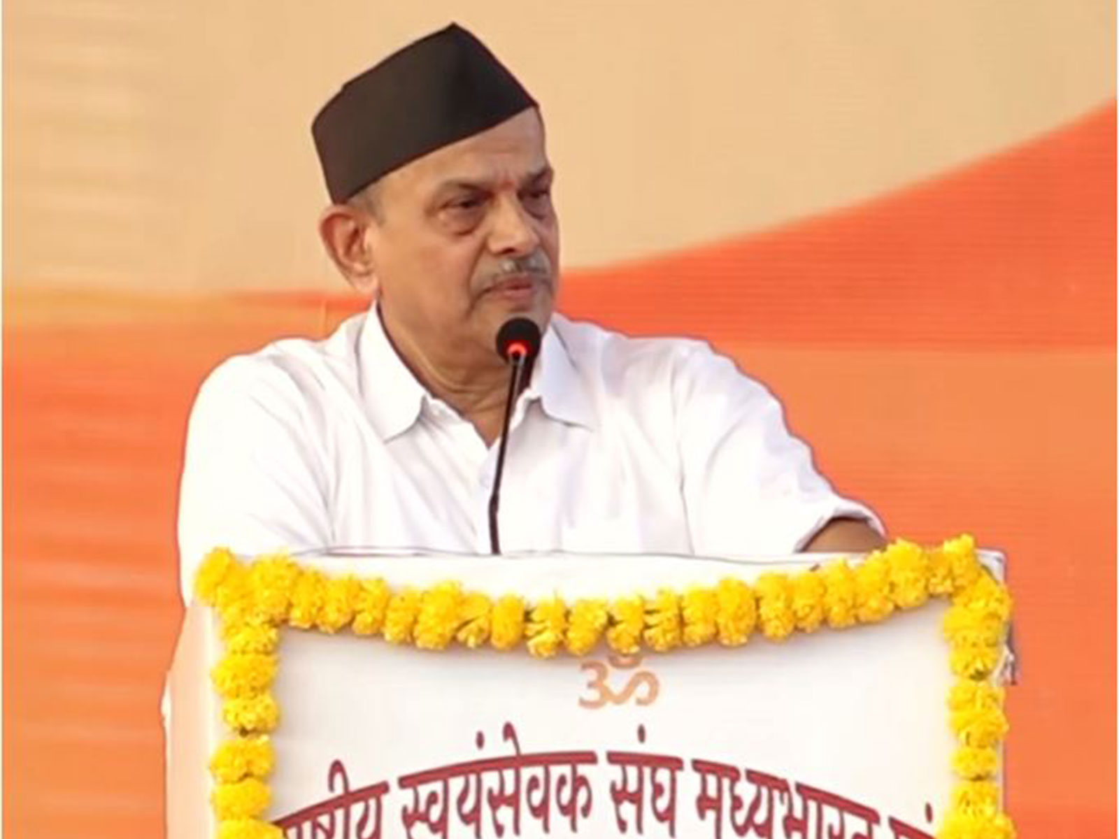  Rashtriya Swayamsevak Sangh (RSS) General Secretary Dattatreya Hosabale (Photo/ANI)